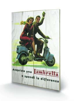 Cuadro de madera Lambretta - Differenza