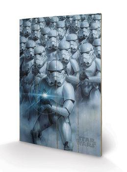 Cuadro de madera Star Wars - Stormtroopers