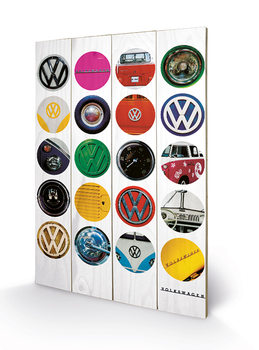 Cuadro de madera VW - Collage