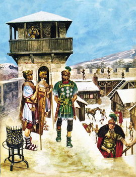 Reproducción de arte A Roman army fort in Britain