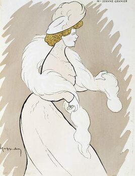 Reproducción de arte Actress Jeanne Granier (1852-1939), drawing by Leonetto Cappiello