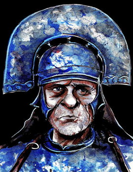 Reproducción de arte Anthony Hopkins as Titus Andronicus- colour caricature