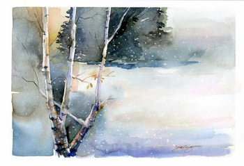 Reproducción de arte Birch in Winter, 2015,