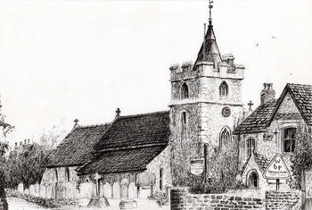 Reproducción de arte Brighstone Church I.O.W., 2008,
