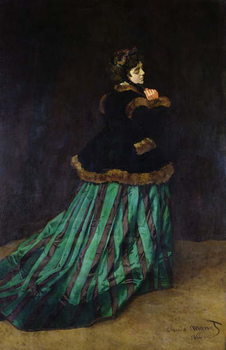 Camille, or The Woman in the Green Dress, 1866 Reproduction de Tableau