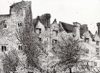 Reproducción de arte Castle ruin Hay on Wye, 2007,