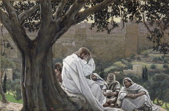 Reproducción de arte Christ Foretelling the Destruction of the Temple, illustration for 'The Life of Christ', c.1886-94