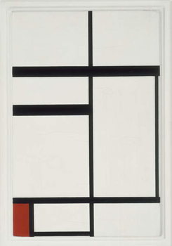 Reproducción de arte Composition with Red, Black and White, 1931