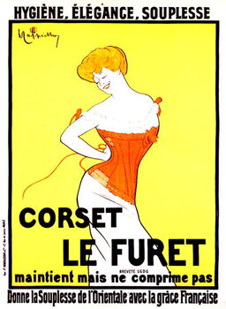 Reproducción de arte Corset print ad by Leonetto Cappiello around 1901