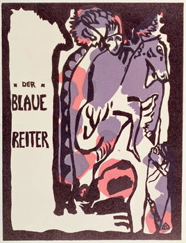 Cover of Catalogue for Der Blaue Reiter Reproduction de Tableau
