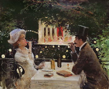 Reproducción de arte Dinner at Les Ambassadeurs, c.1882