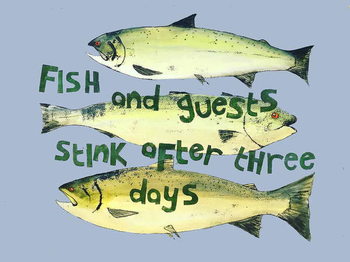 Reproducción de arte Fish & guests ,2018
