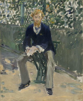 Reproducción de arte George Moore in the Artist's Garden, c.1879