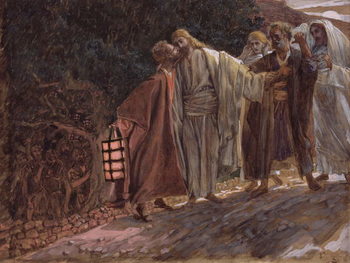 Reproducción de arte Hail Master, and He Kissed Him, illustration for 'The Life of Christ', c.1886-94