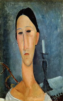 Reproducción de arte Hanka Zborowska with a Candlestick, 1919