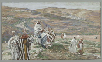 Reproducción de arte He Sent them out Two by Two, illustration from 'The Life of Our Lord Jesus Christ', 1886-96