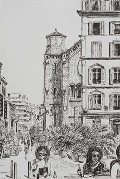 Reproducción de arte Hotel 5 and Notre Dame Cannes, 2014,