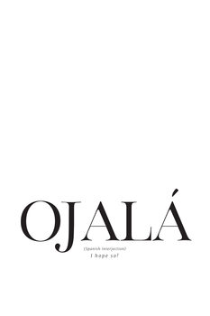 Ilustración I hope so spanish definition typography art