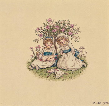 Illustration for 'St. Valentines Day' 1902 Reproduction de Tableau
