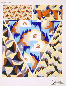 Reproducción de arte Interior design pattern, plate 2 from 'Inspirations', published Paris, 1930s