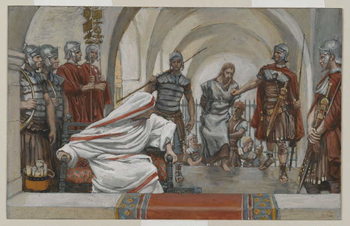 Reproducción de arte Jesus Led from Herod to Pilate, illustration from 'The Life of Our Lord Jesus Christ', 1886-94
