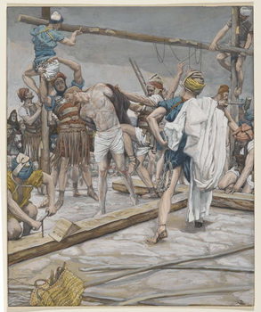 Reproducción de arte Jesus Stripped of His Clothing, illustration from 'The Life of Our Lord Jesus Christ', 1886-94