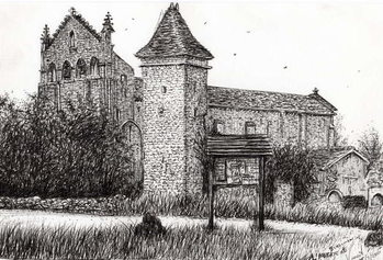Reproducción de arte L'Abbeye Blassimon France, 2010,