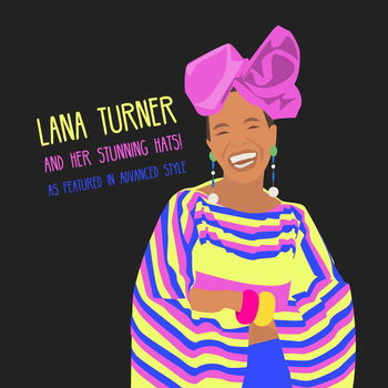 Reproducción de arte Lana Turner and her stunning hats as featured in Advanced Style