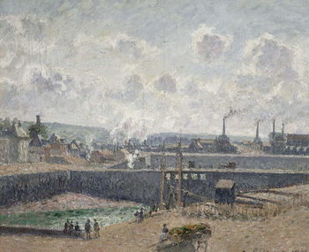 Low Tide at Duquesne Docks, Dieppe, 1902 Reproduction de Tableau