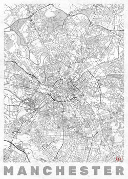 Kort over Manchester
