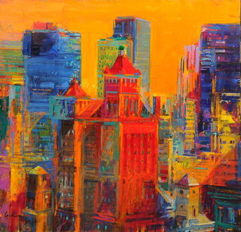 Reproducción de arte Midtown Manhattan from The Waldorf