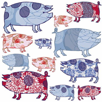 Piggy in the Middle, 2005 Reproduction de Tableau