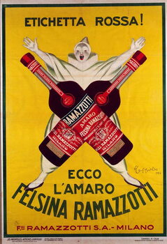 Reproducción de arte poster for the drink Amaro (Amer) felsina Ramazzotti, 1926