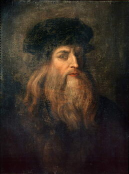 Reproducción de arte Presumed Self-portrait of Leonardo da Vinci, 1490-1500