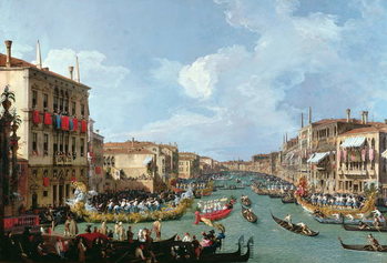 Reproducción de arte Regatta on the Grand Canal