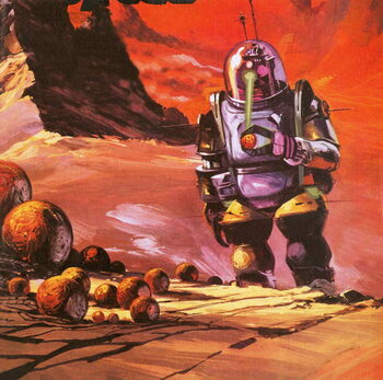 Reproducción de arte Robots envisaged on the red planet