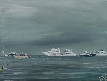 Reproducción de arte Ships and boats at Cannes, 2014,