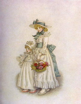 'Sisters' by Kate Greenaway Reproduction de Tableau