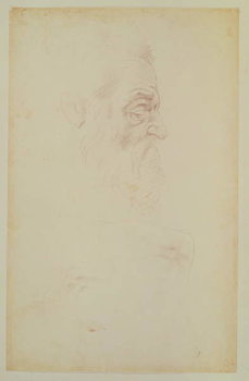 Sketch of a male head and two legs Reproduction de Tableau