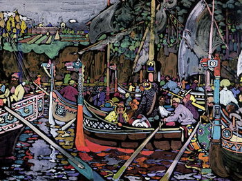 Song of the Volga, 1906 Reproduction de Tableau