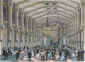 Reproducción de arte Sophien-Bad-Saal, a court ball in the Hofburg Palace, Vienna