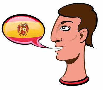 Speaking Spanish - illustration Reproduction de Tableau