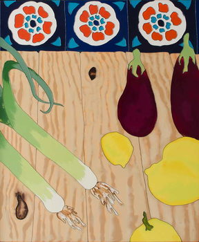 Reproducción de arte Still life with Leeks, 2010,