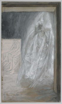 Reproducción de arte The Angel Seated on the Stone of the Tomb, illustration from 'The Life of Our Lord Jesus Christ', 1886-94