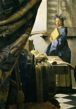 Reproducción de arte The Artist's Studio, c.1665-6 (oil on canvas)