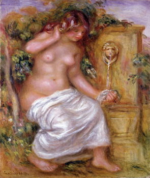 Reproducción de arte The Bather at the Fountain, 1914