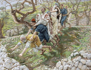 Reproducción de arte The Blind Leading the Blind, illustration for 'The Life of Christ', c.1886-94
