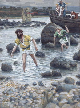 The Calling of St. James and St. John, illustration for 'The Life of Christ', c.1886-94 Reproduction de Tableau