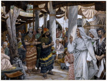 Reproducción de arte The Healing of the Ruler's Son, illustration for 'The Life of Christ', c.1884-96