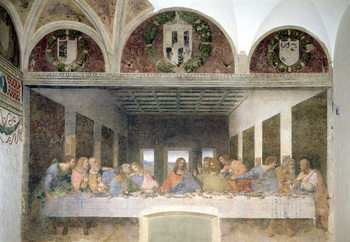 The Last Supper, 1495-97 (fresco) Reproduction de Tableau